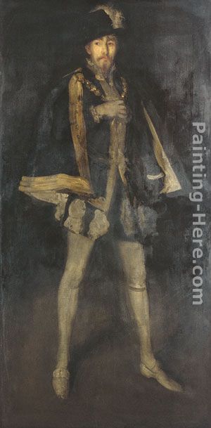 Arrangement in Black, No. 3 Sir Henry Irving as Philip II of Spain painting - James Abbott McNeill Whistler Arrangement in Black, No. 3 Sir Henry Irving as Philip II of Spain art painting
